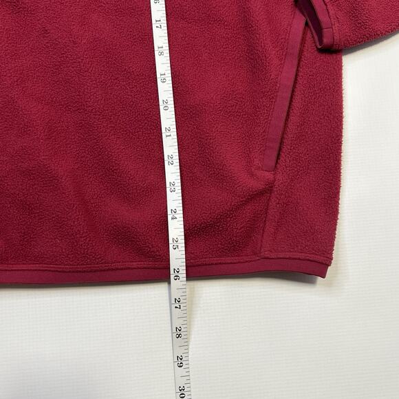 Lululemon Oversized-Fit Fleece Half Zip Mens Medium Long Sleeve POME Pomegranate - Picture 7 of 10